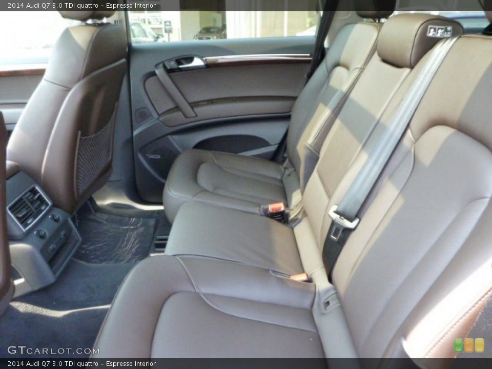 Espresso Interior Rear Seat for the 2014 Audi Q7 3.0 TDI quattro #83539587