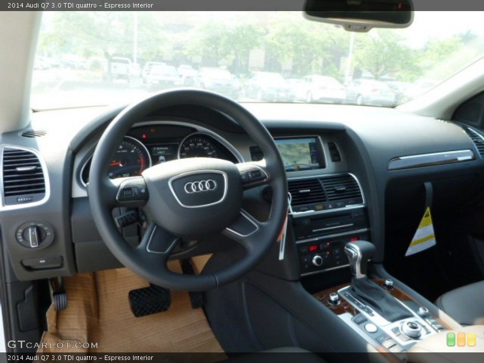 Espresso Interior Dashboard for the 2014 Audi Q7 3.0 TDI quattro #83539611