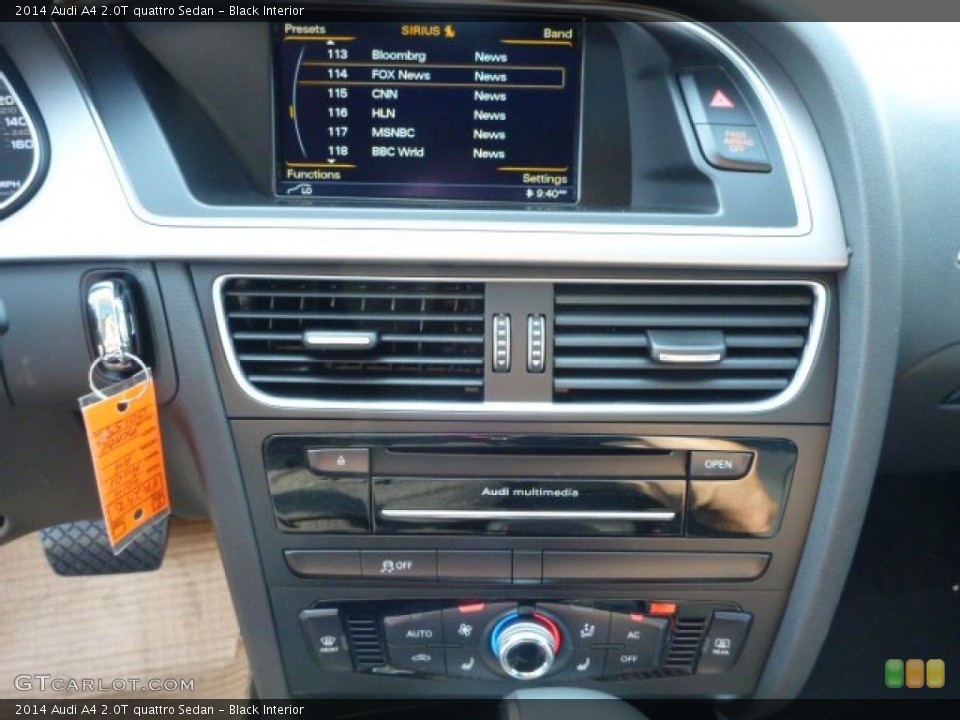 Black Interior Controls for the 2014 Audi A4 2.0T quattro Sedan #83540088
