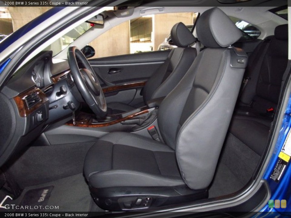Black Interior Front Seat for the 2008 BMW 3 Series 335i Coupe #83541171