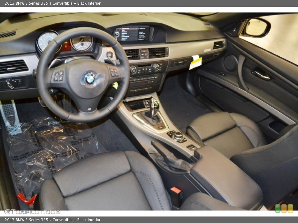 Black Interior Prime Interior for the 2013 BMW 3 Series 335is Convertible #83541219