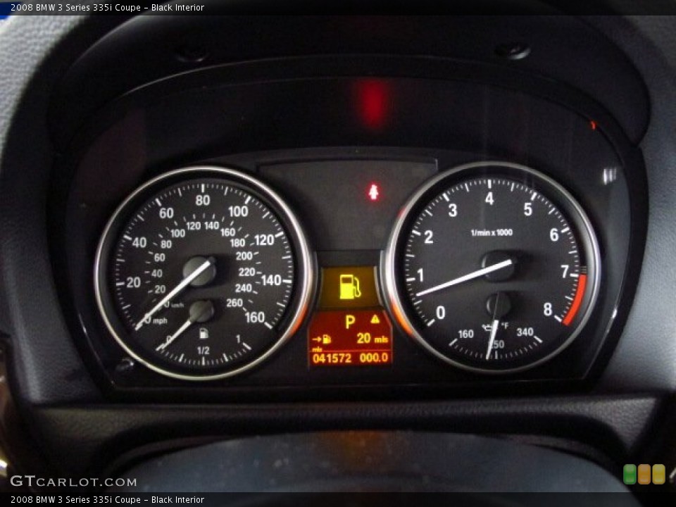 Black Interior Gauges for the 2008 BMW 3 Series 335i Coupe #83541465