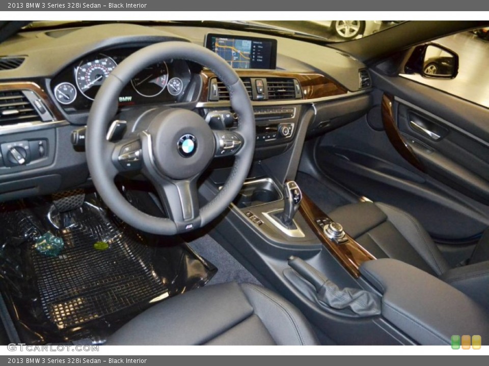 Black Interior Prime Interior for the 2013 BMW 3 Series 328i Sedan #83541885