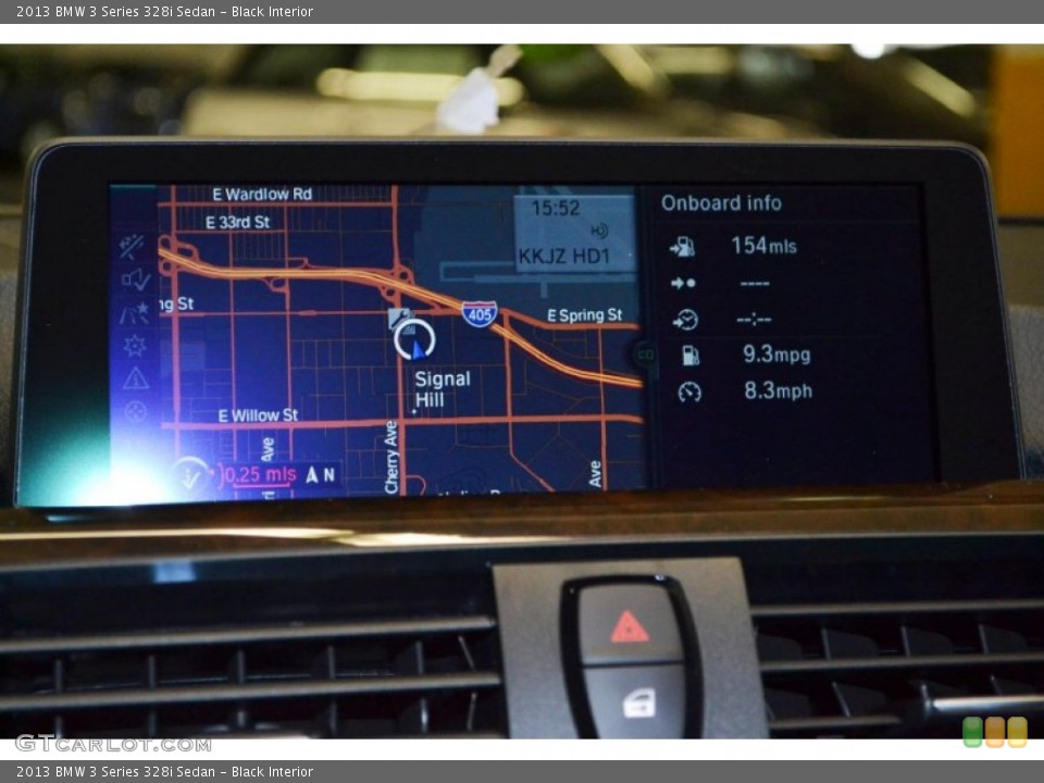 Black Interior Navigation for the 2013 BMW 3 Series 328i Sedan #83541963