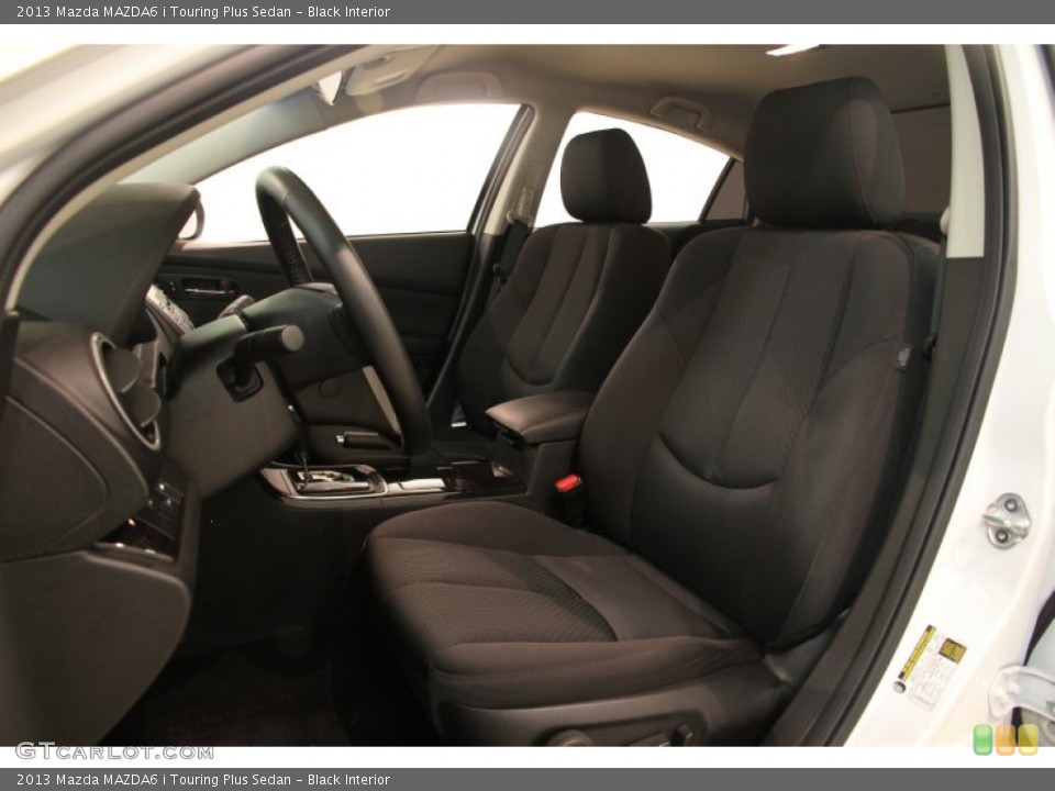 Black Interior Front Seat for the 2013 Mazda MAZDA6 i Touring Plus Sedan #83543346