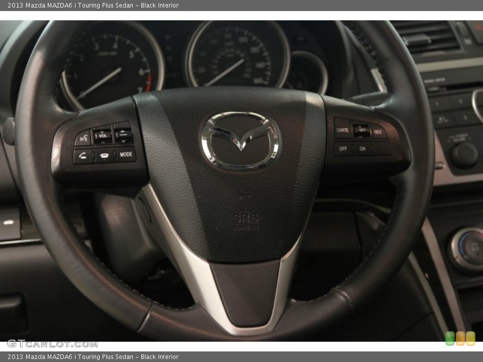 Black Interior Steering Wheel for the 2013 Mazda MAZDA6 i Touring Plus Sedan #83543391