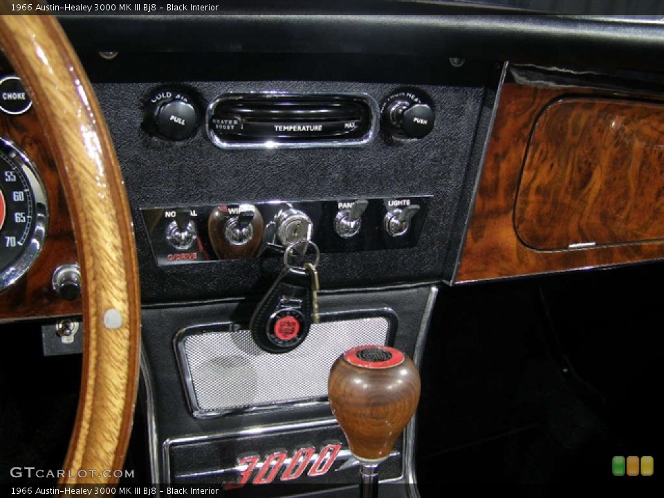 Black Interior Controls for the 1966 Austin-Healey 3000 MK III Bj8 #83544