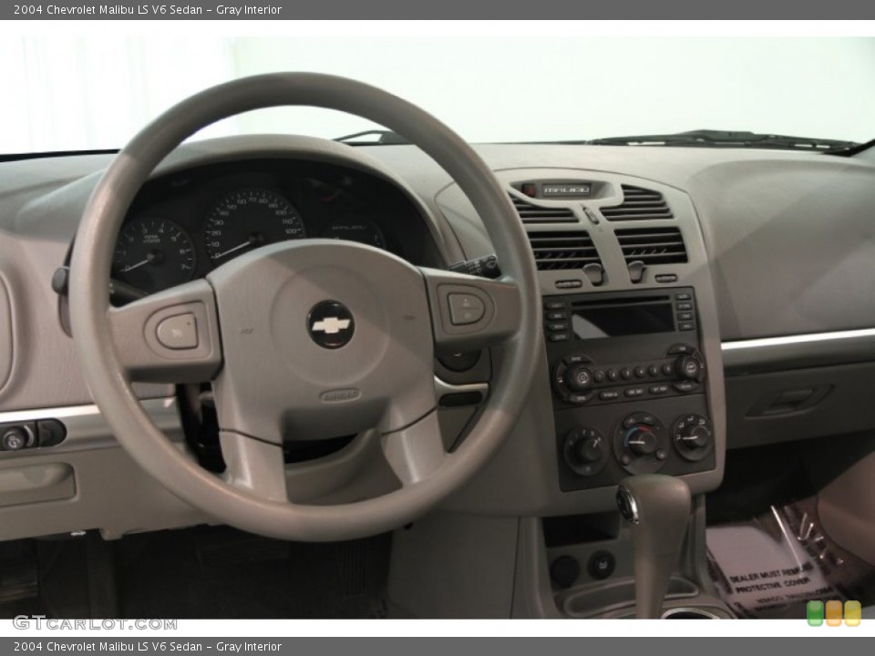 Gray Interior Dashboard for the 2004 Chevrolet Malibu LS V6 Sedan #83544279