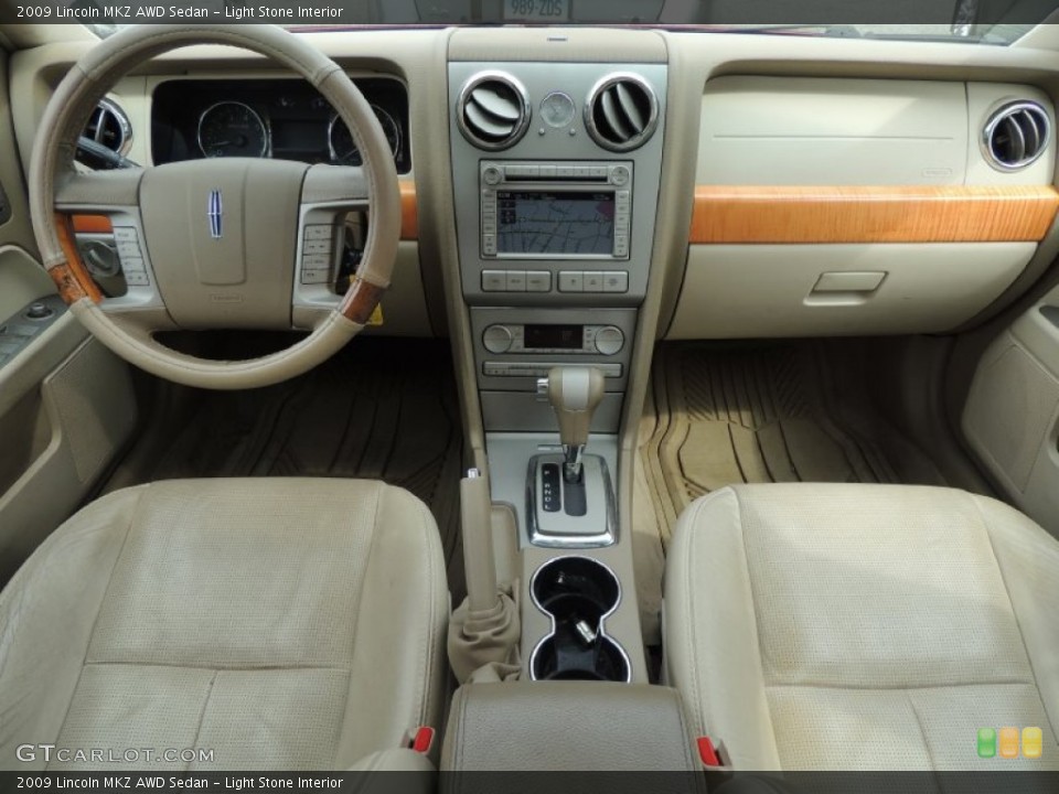 Light Stone Interior Dashboard for the 2009 Lincoln MKZ AWD Sedan #83544522