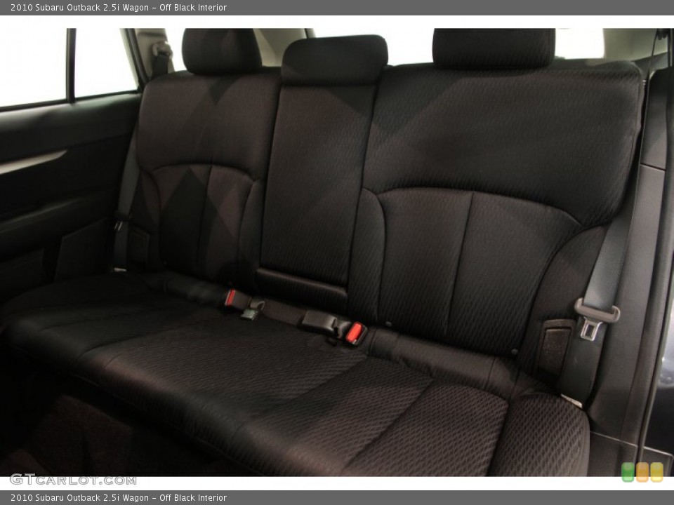 Off Black Interior Rear Seat for the 2010 Subaru Outback 2.5i Wagon #83545164