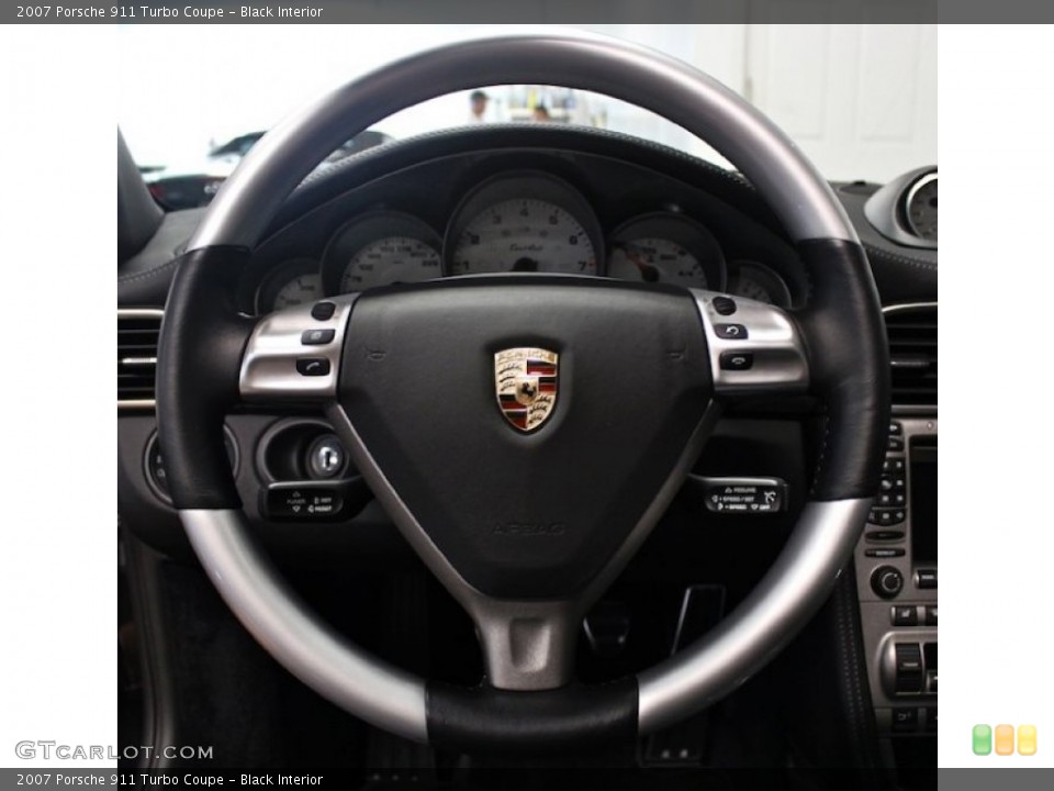 Black Interior Steering Wheel for the 2007 Porsche 911 Turbo Coupe #83545590