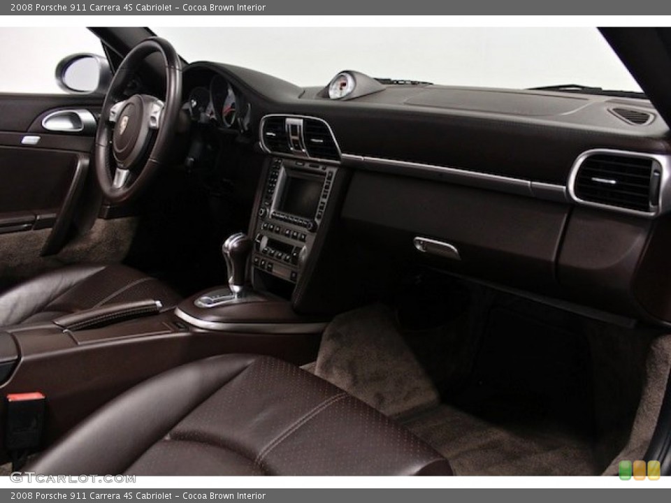 Cocoa Brown Interior Dashboard for the 2008 Porsche 911 Carrera 4S Cabriolet #83546982
