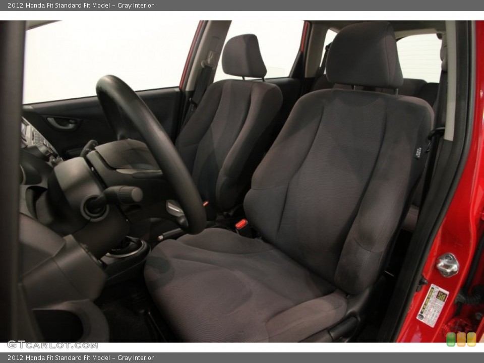 Gray Interior Front Seat for the 2012 Honda Fit  #83547282