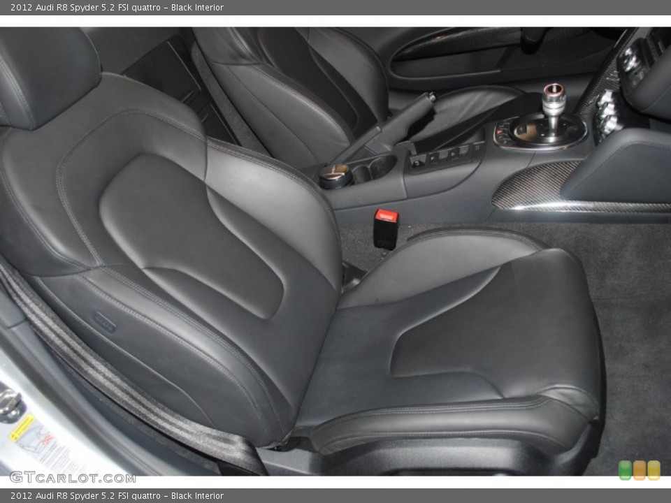 Black Interior Front Seat for the 2012 Audi R8 Spyder 5.2 FSI quattro #83547609