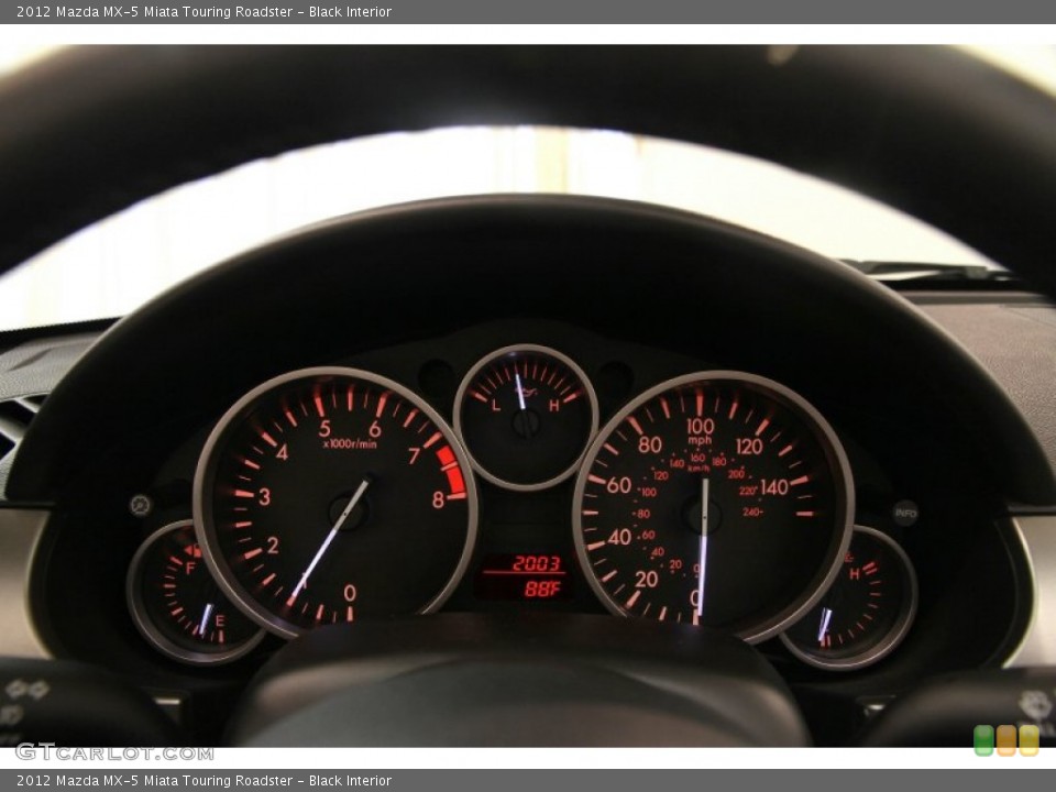 Black Interior Gauges for the 2012 Mazda MX-5 Miata Touring Roadster #83547801