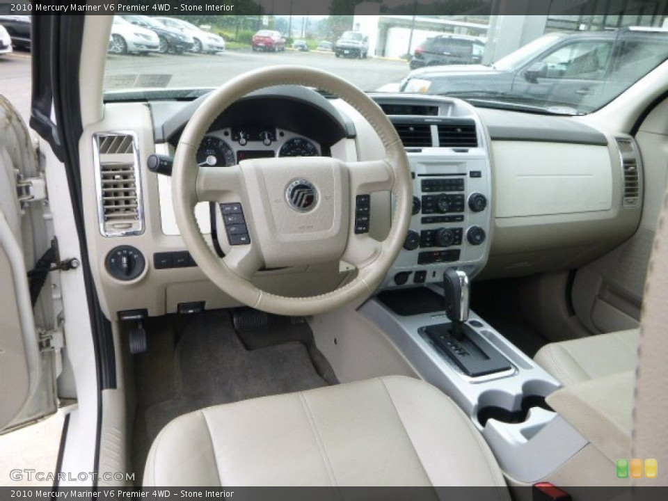Stone Interior Prime Interior for the 2010 Mercury Mariner V6 Premier 4WD #83547975