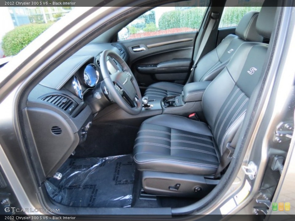 Black Interior Front Seat for the 2012 Chrysler 300 S V6 #83550039
