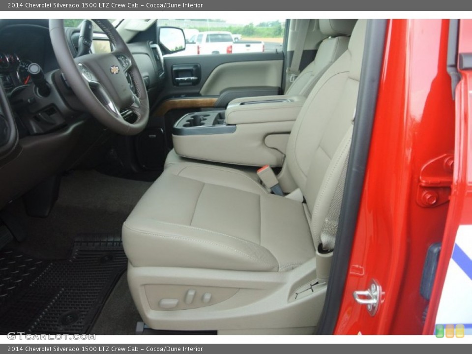 Cocoa/Dune Interior Front Seat for the 2014 Chevrolet Silverado 1500 LTZ Crew Cab #83551698