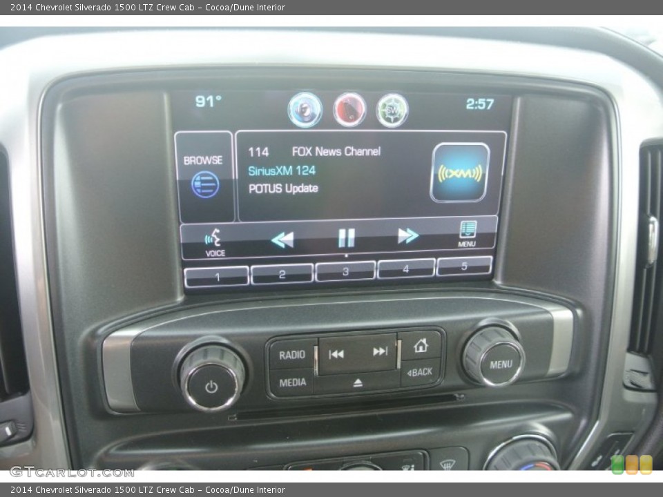 Cocoa/Dune Interior Controls for the 2014 Chevrolet Silverado 1500 LTZ Crew Cab #83551762