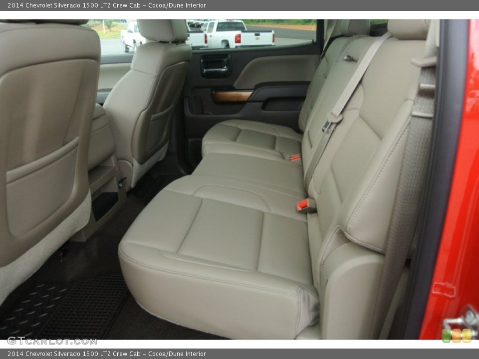Cocoa/Dune Interior Rear Seat for the 2014 Chevrolet Silverado 1500 LTZ Crew Cab #83551875