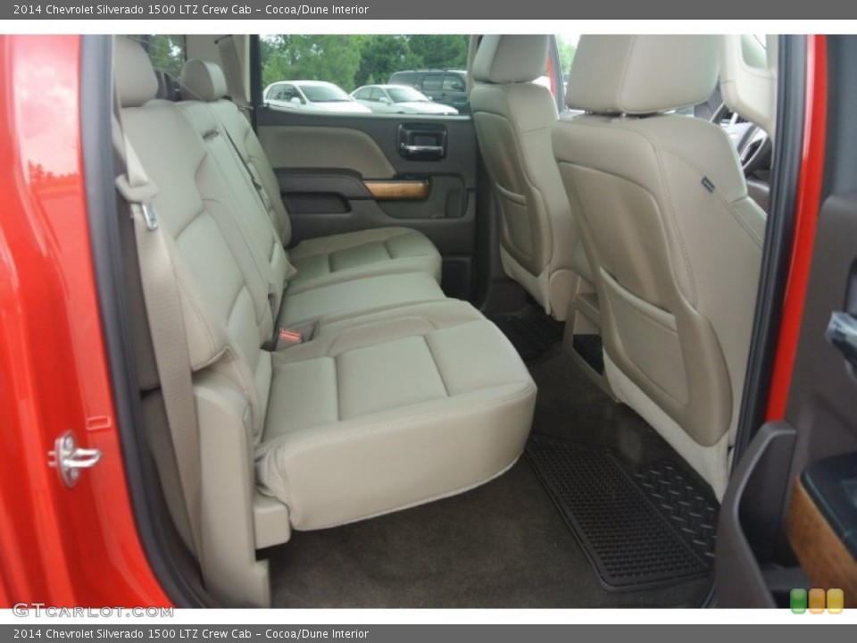 Cocoa/Dune Interior Rear Seat for the 2014 Chevrolet Silverado 1500 LTZ Crew Cab #83551896