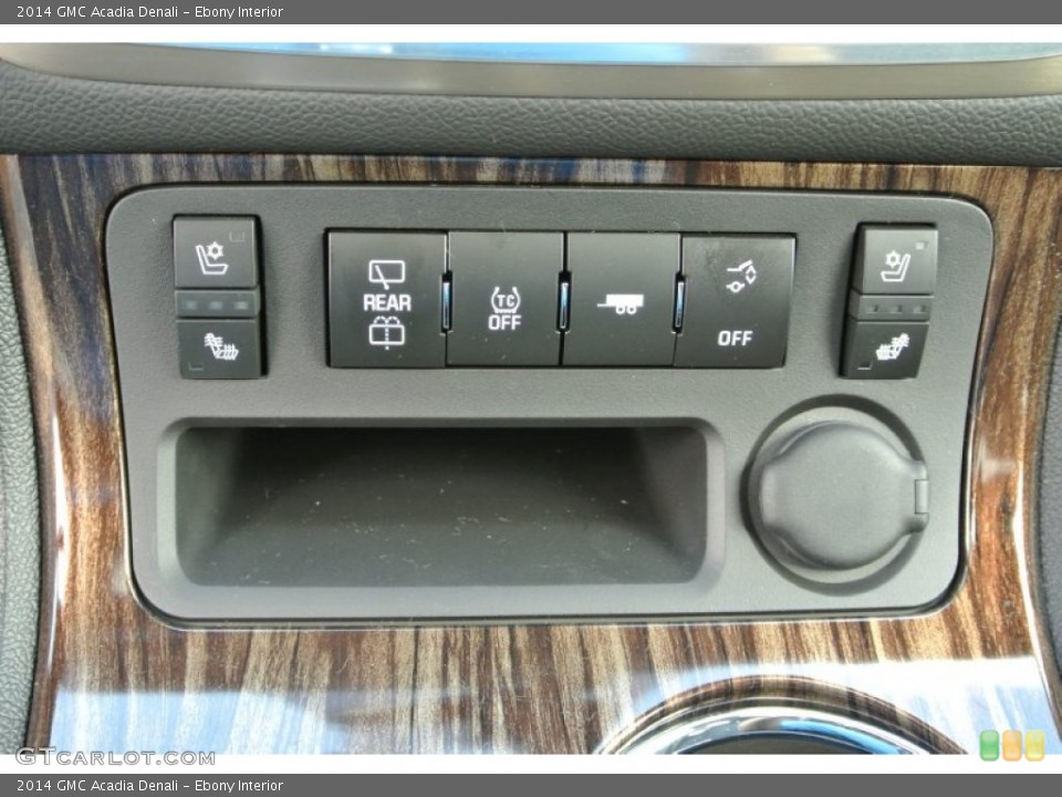 Ebony Interior Controls for the 2014 GMC Acadia Denali #83552793