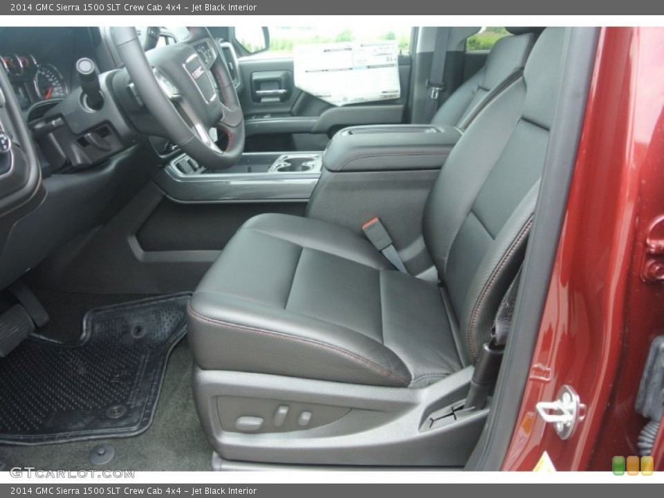Jet Black Interior Front Seat for the 2014 GMC Sierra 1500 SLT Crew Cab 4x4 #83553294