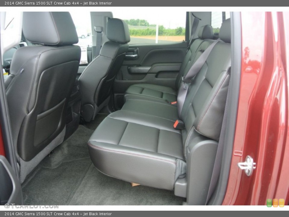 Jet Black Interior Rear Seat for the 2014 GMC Sierra 1500 SLT Crew Cab 4x4 #83553474
