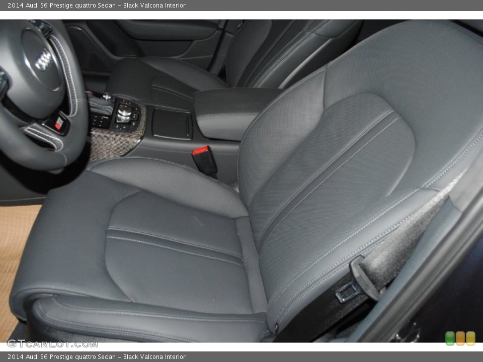 Black Valcona Interior Front Seat for the 2014 Audi S6 Prestige quattro Sedan #83553897