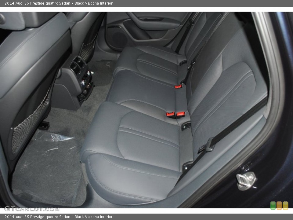 Black Valcona Interior Rear Seat for the 2014 Audi S6 Prestige quattro Sedan #83554359
