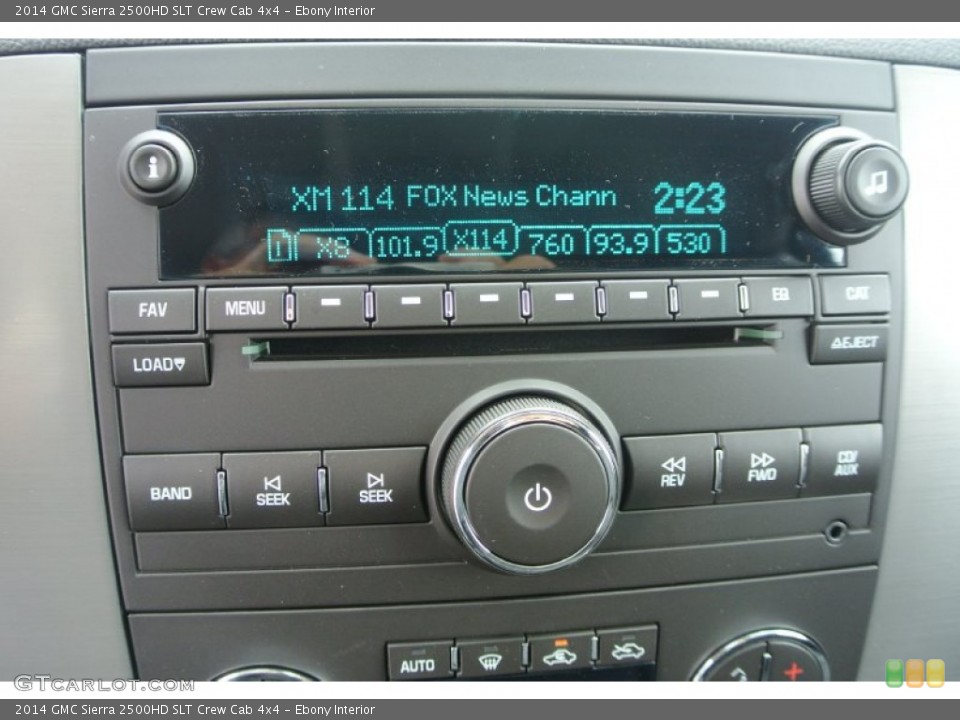 Ebony Interior Audio System for the 2014 GMC Sierra 2500HD SLT Crew Cab 4x4 #83554847