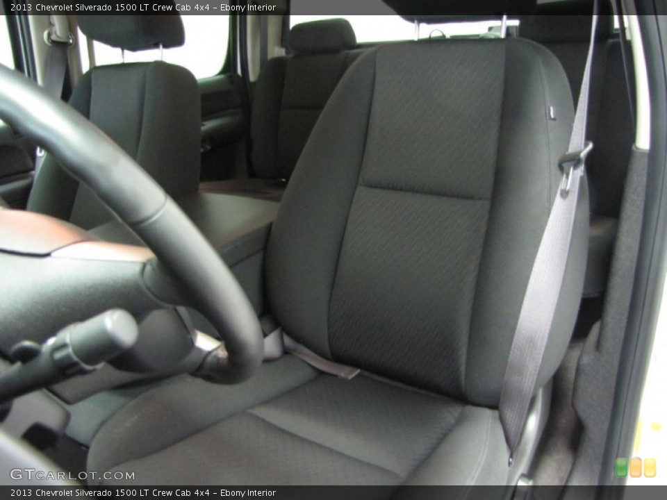 Ebony Interior Front Seat for the 2013 Chevrolet Silverado 1500 LT Crew Cab 4x4 #83555607