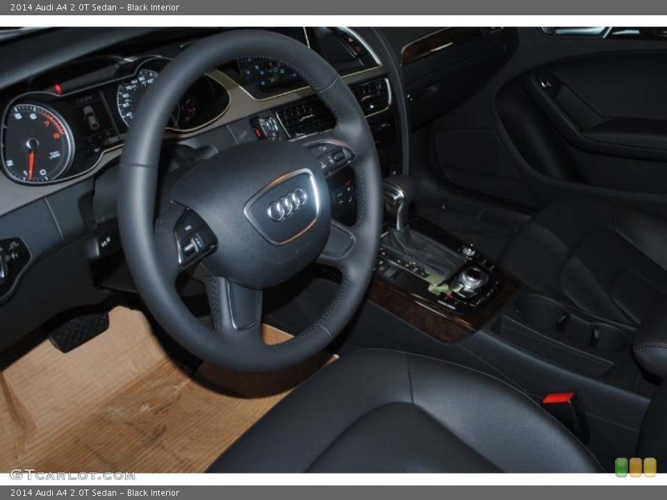 Black Interior Steering Wheel for the 2014 Audi A4 2.0T Sedan #83555610
