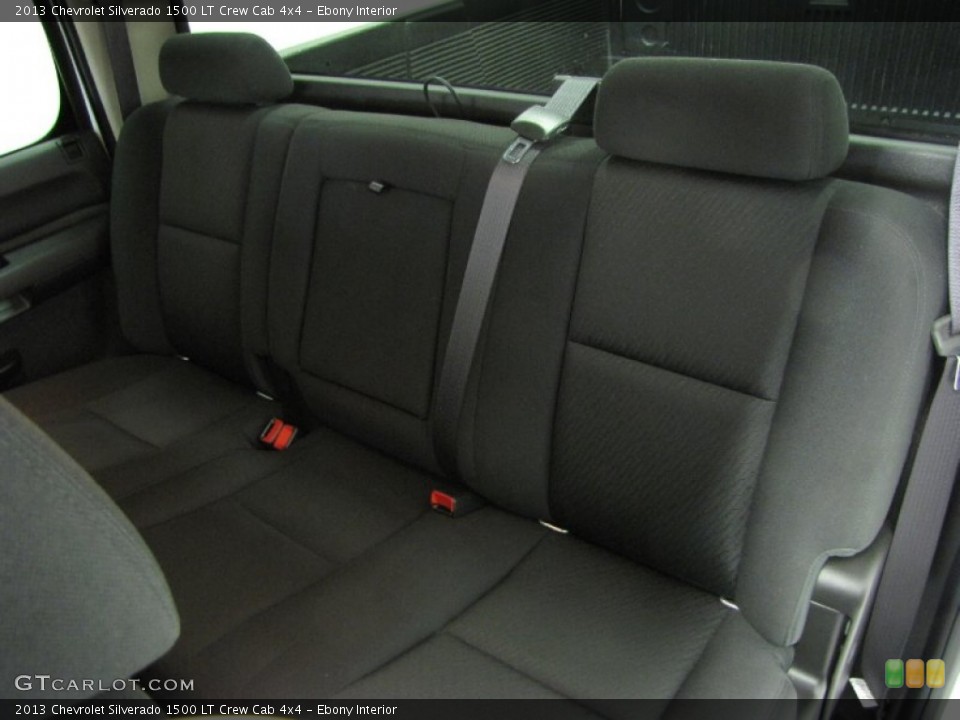 Ebony Interior Rear Seat for the 2013 Chevrolet Silverado 1500 LT Crew Cab 4x4 #83555628