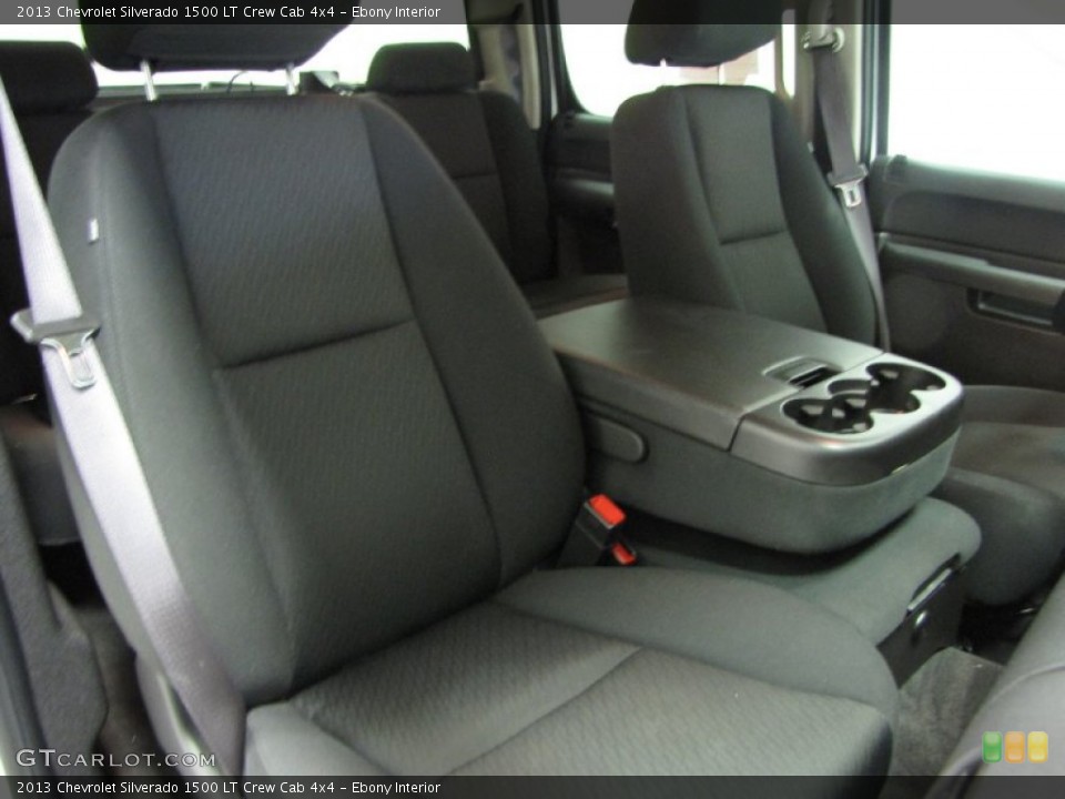 Ebony Interior Front Seat for the 2013 Chevrolet Silverado 1500 LT Crew Cab 4x4 #83555676