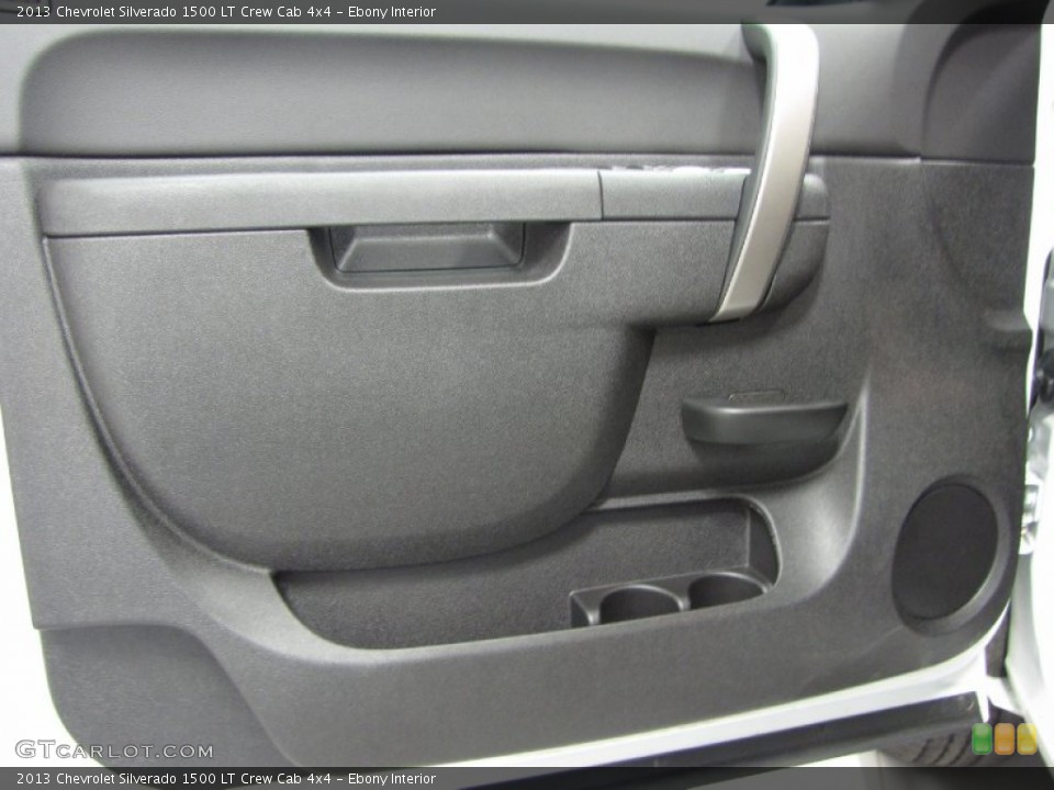 Ebony Interior Door Panel for the 2013 Chevrolet Silverado 1500 LT Crew Cab 4x4 #83555703