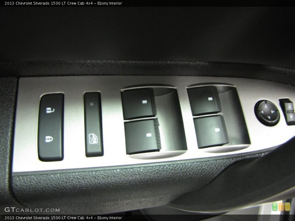 Ebony Interior Controls for the 2013 Chevrolet Silverado 1500 LT Crew Cab 4x4 #83555730
