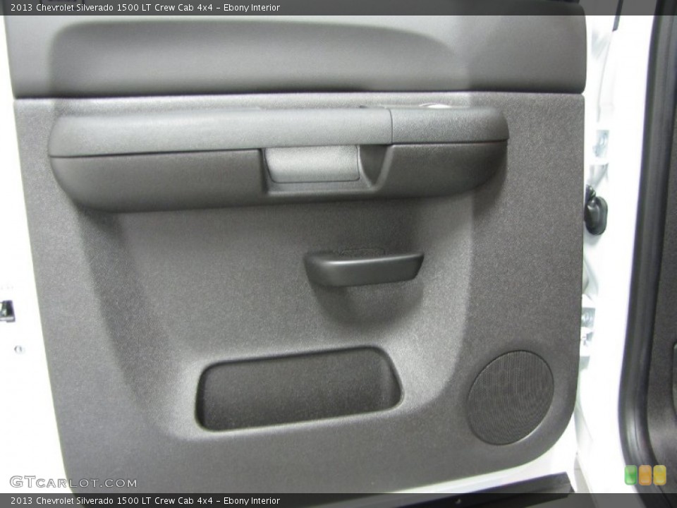 Ebony Interior Door Panel for the 2013 Chevrolet Silverado 1500 LT Crew Cab 4x4 #83555754