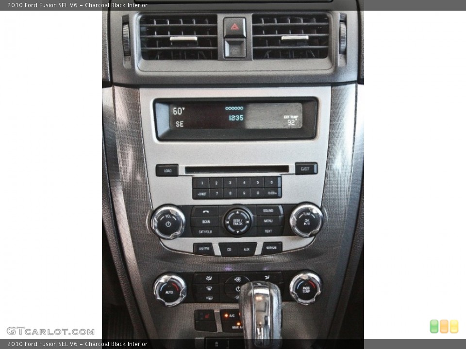 Charcoal Black Interior Controls for the 2010 Ford Fusion SEL V6 #83558061