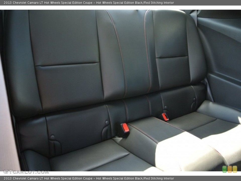 Hot Wheels Special Edition Black/Red Stitching Interior Rear Seat for the 2013 Chevrolet Camaro LT Hot Wheels Special Edition Coupe #83558130