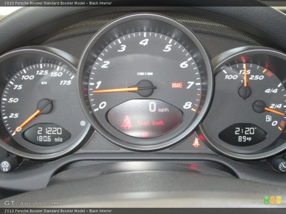 Black Interior Gauges for the 2010 Porsche Boxster  #83563095