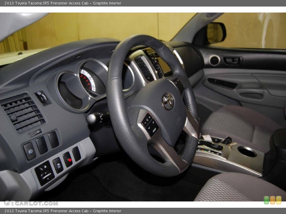 Graphite Interior Steering Wheel for the 2013 Toyota Tacoma SR5 Prerunner Access Cab #83565618
