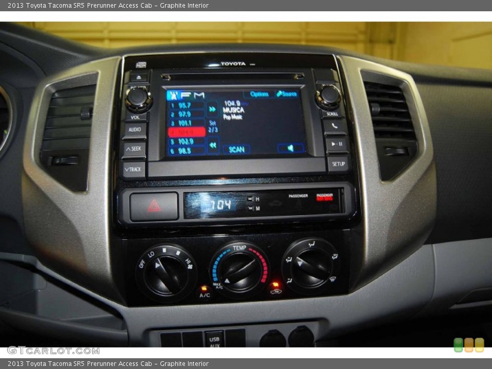 Graphite Interior Controls for the 2013 Toyota Tacoma SR5 Prerunner Access Cab #83565822