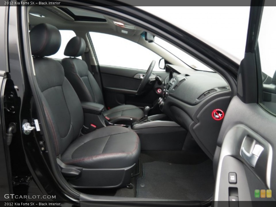 Black Interior Front Seat for the 2012 Kia Forte SX #83567016