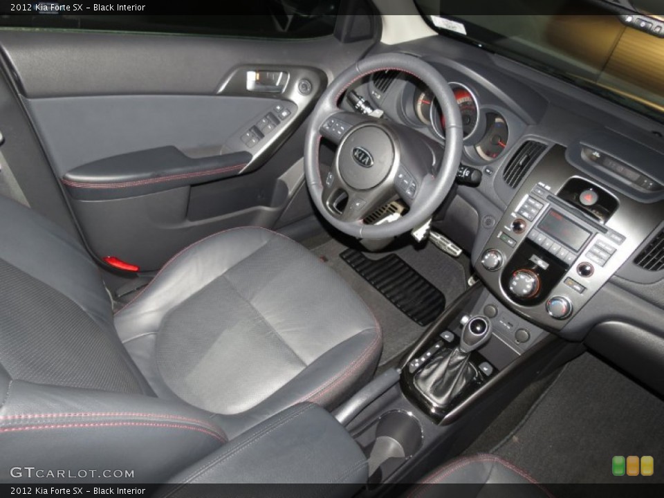 Black Interior Dashboard for the 2012 Kia Forte SX #83567136