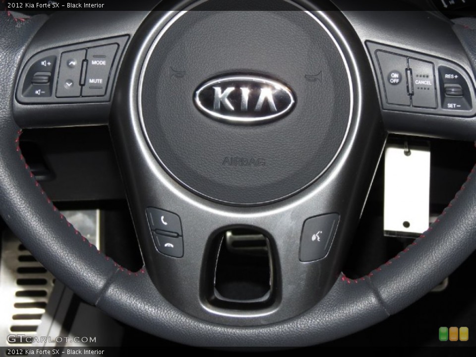 Black Interior Controls for the 2012 Kia Forte SX #83567232