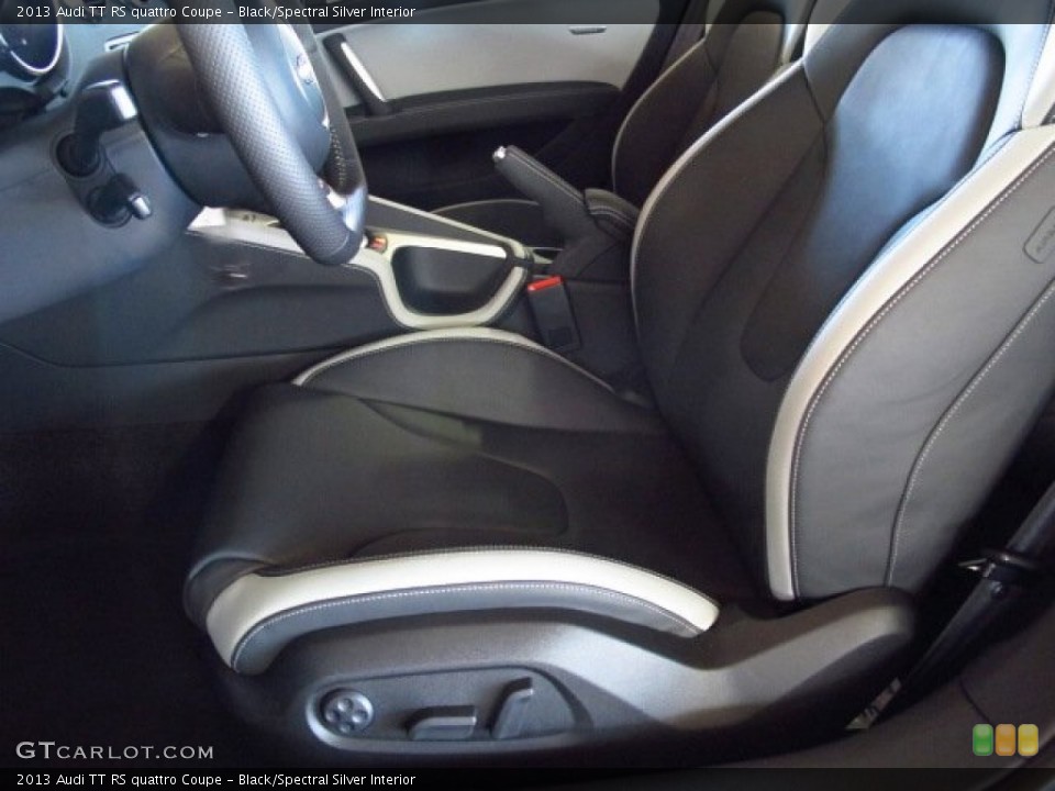Black/Spectral Silver Interior Front Seat for the 2013 Audi TT RS quattro Coupe #83569291