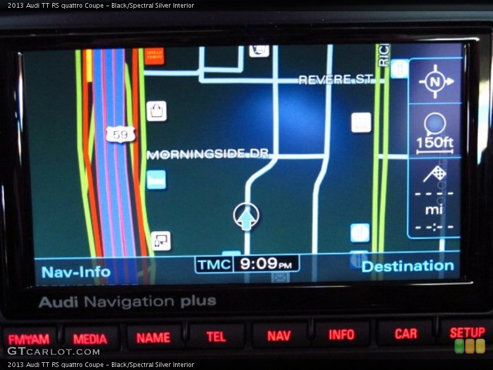 Black/Spectral Silver Interior Navigation for the 2013 Audi TT RS quattro Coupe #83569533