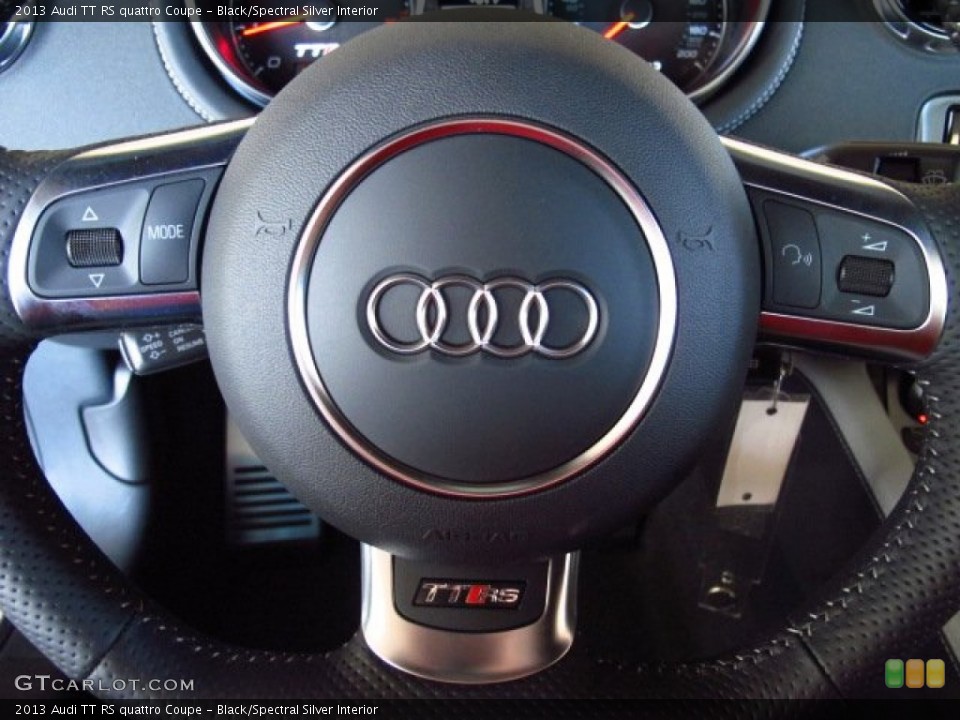 Black/Spectral Silver Interior Controls for the 2013 Audi TT RS quattro Coupe #83569557