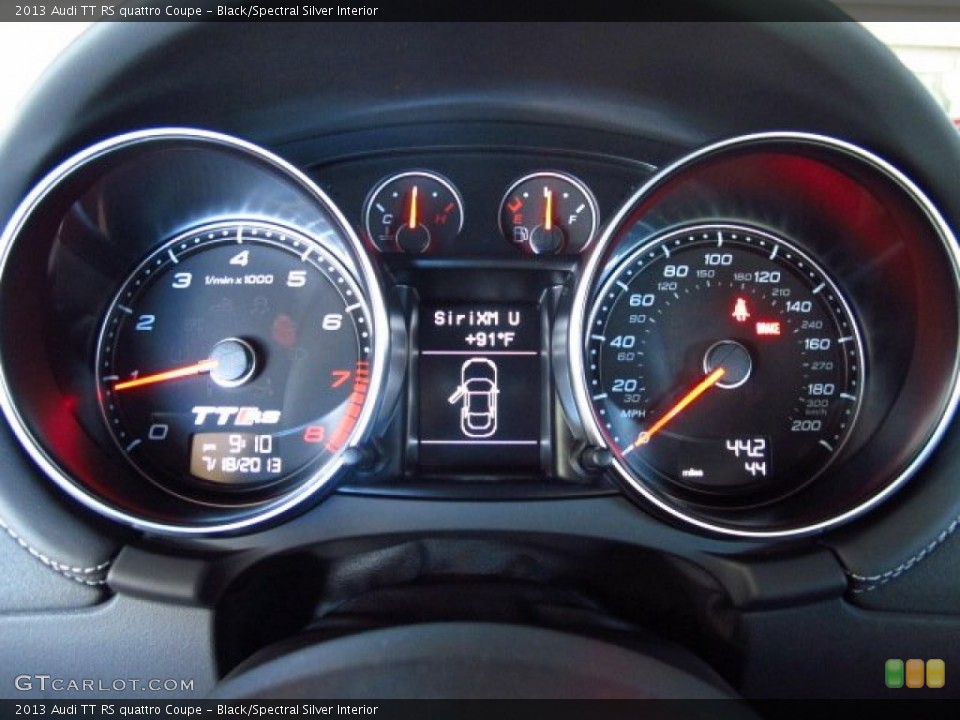 Black/Spectral Silver Interior Gauges for the 2013 Audi TT RS quattro Coupe #83569575